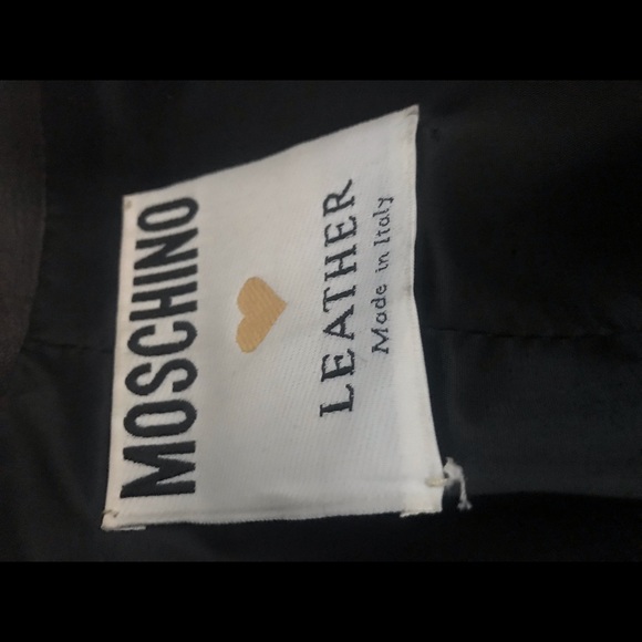 Vintage MOSCHINO couture leather jacket..ONE OF A KIND - Picture 4 of 9